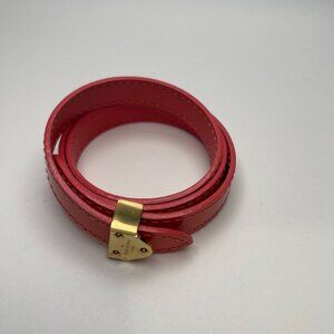 Louis Vuitton Pink Vernis Leather Box It Triple Wrap Bracelet - Preowned
